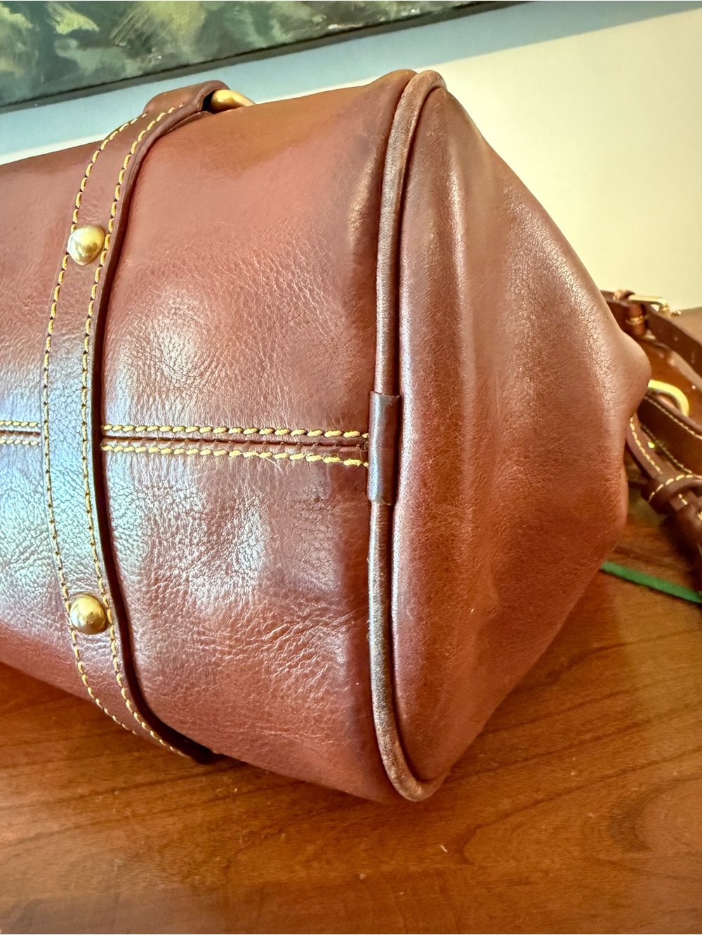 🤎 Dooney & Bourke OG Florentine Satchel // Chestnut 🤎 - Picture 14 of 16